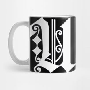 Silver Letter U Mug